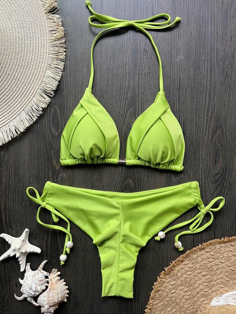 zielone figi dół od bikini