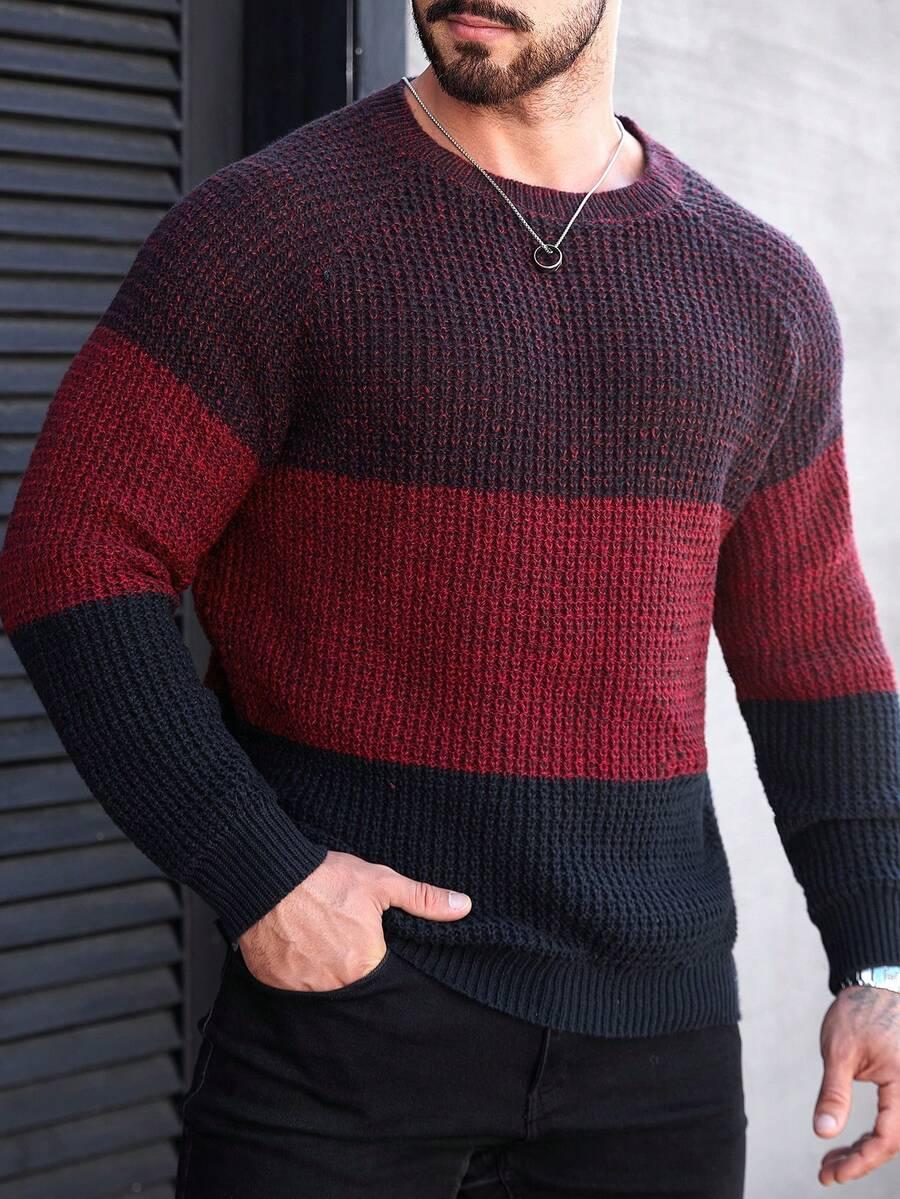 kolorowy sweter print 