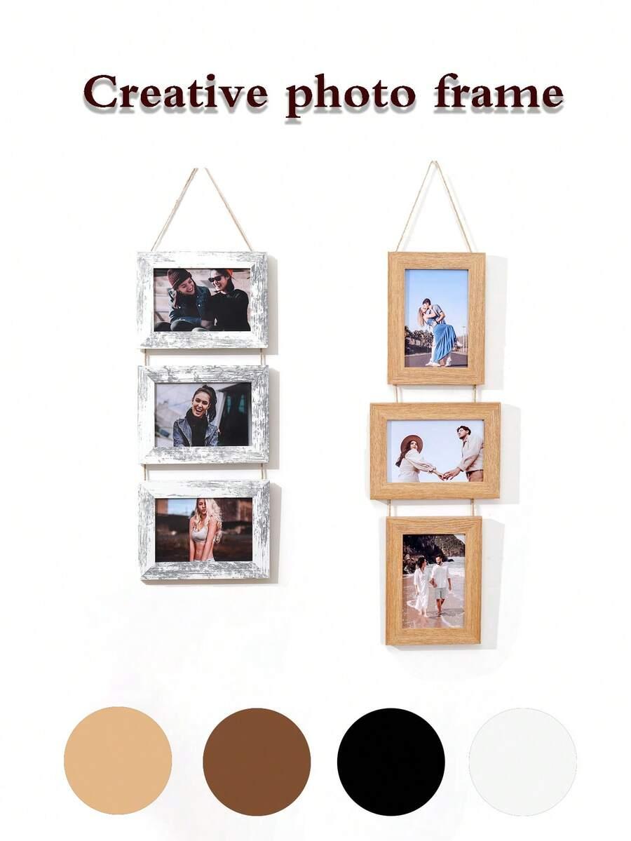 czarna ramka na zdjęcia 3-pack