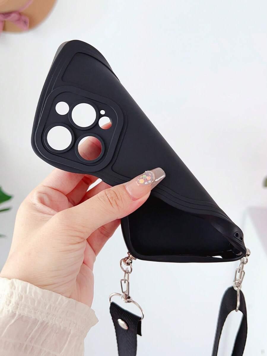 czarne etui z paskiem IPhone 14