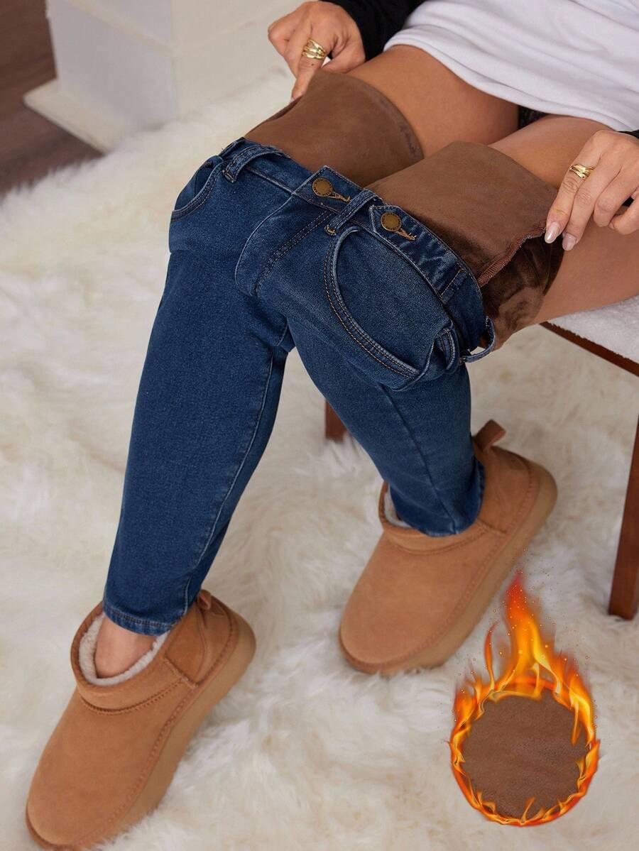 NIEBIESKIE SPODNIE JEANS 