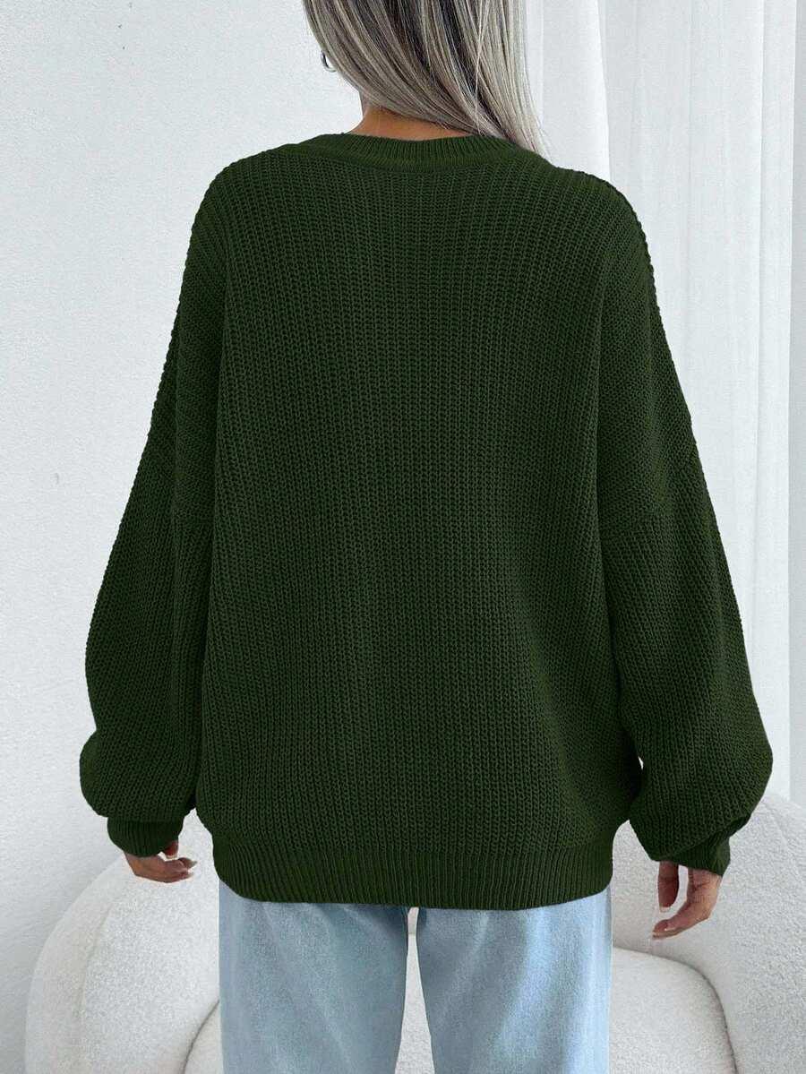 zielony sweter oversize 