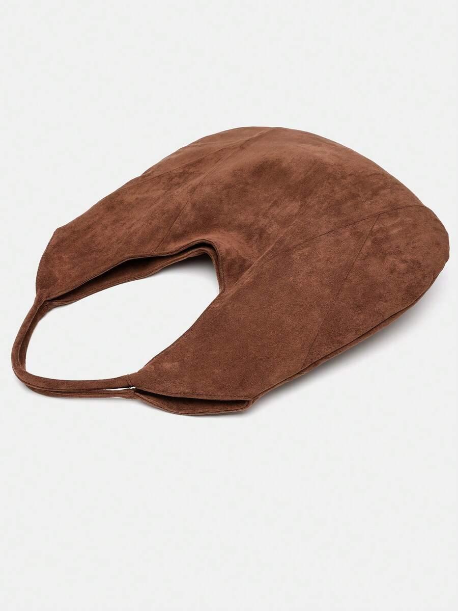brązowa torebka shopper