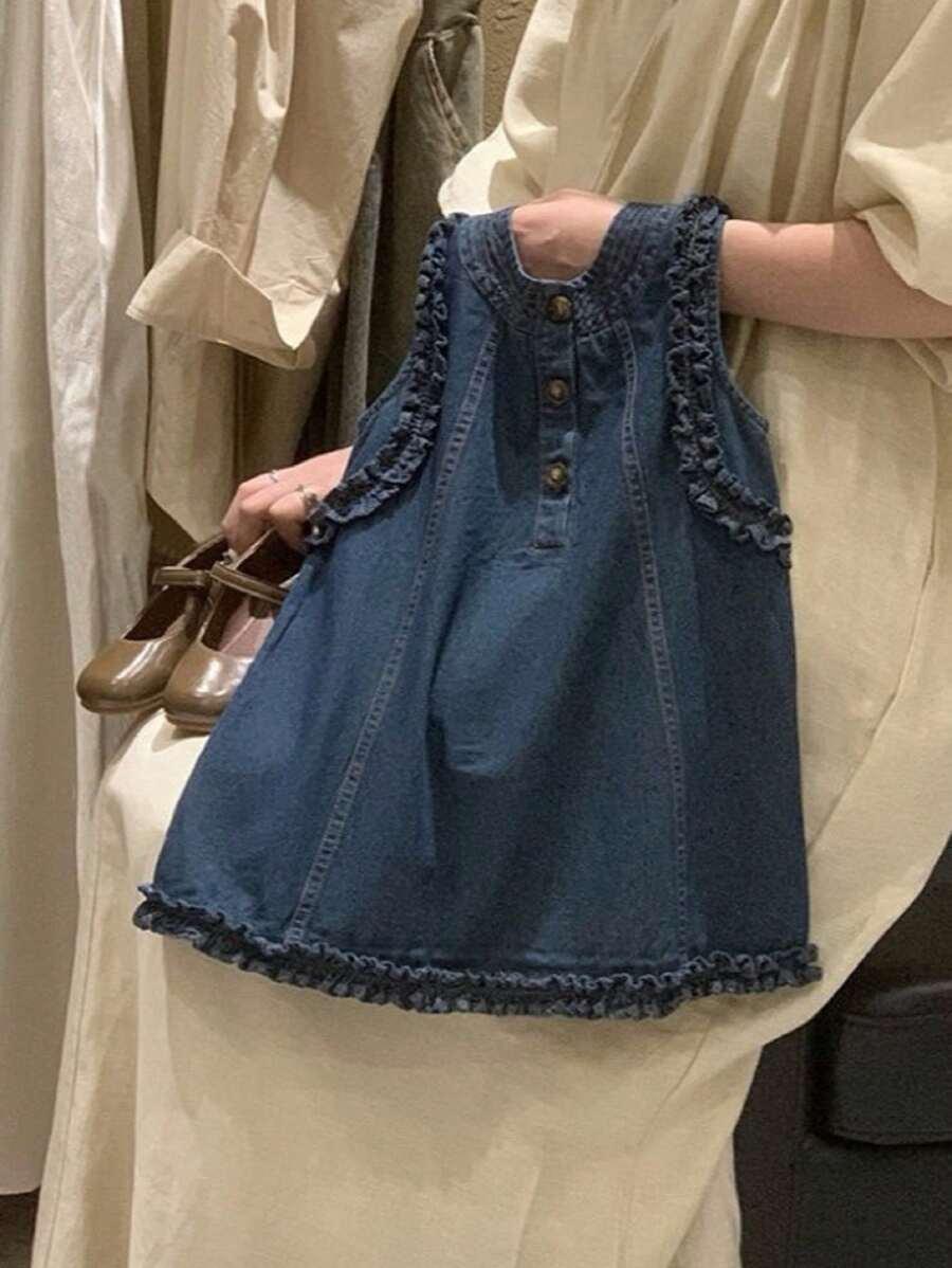 granatowa sukienka jeans