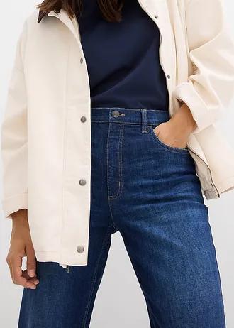 MOM JEANS DAMSKIE REGULAR BAWEŁNA WYSOKI STAN