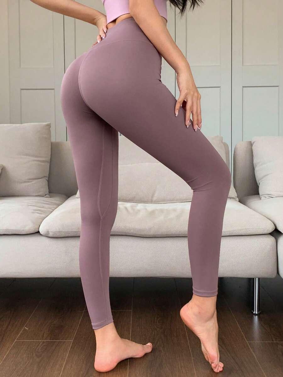 FIOLETOWE LEGGINSY SPORTOWE