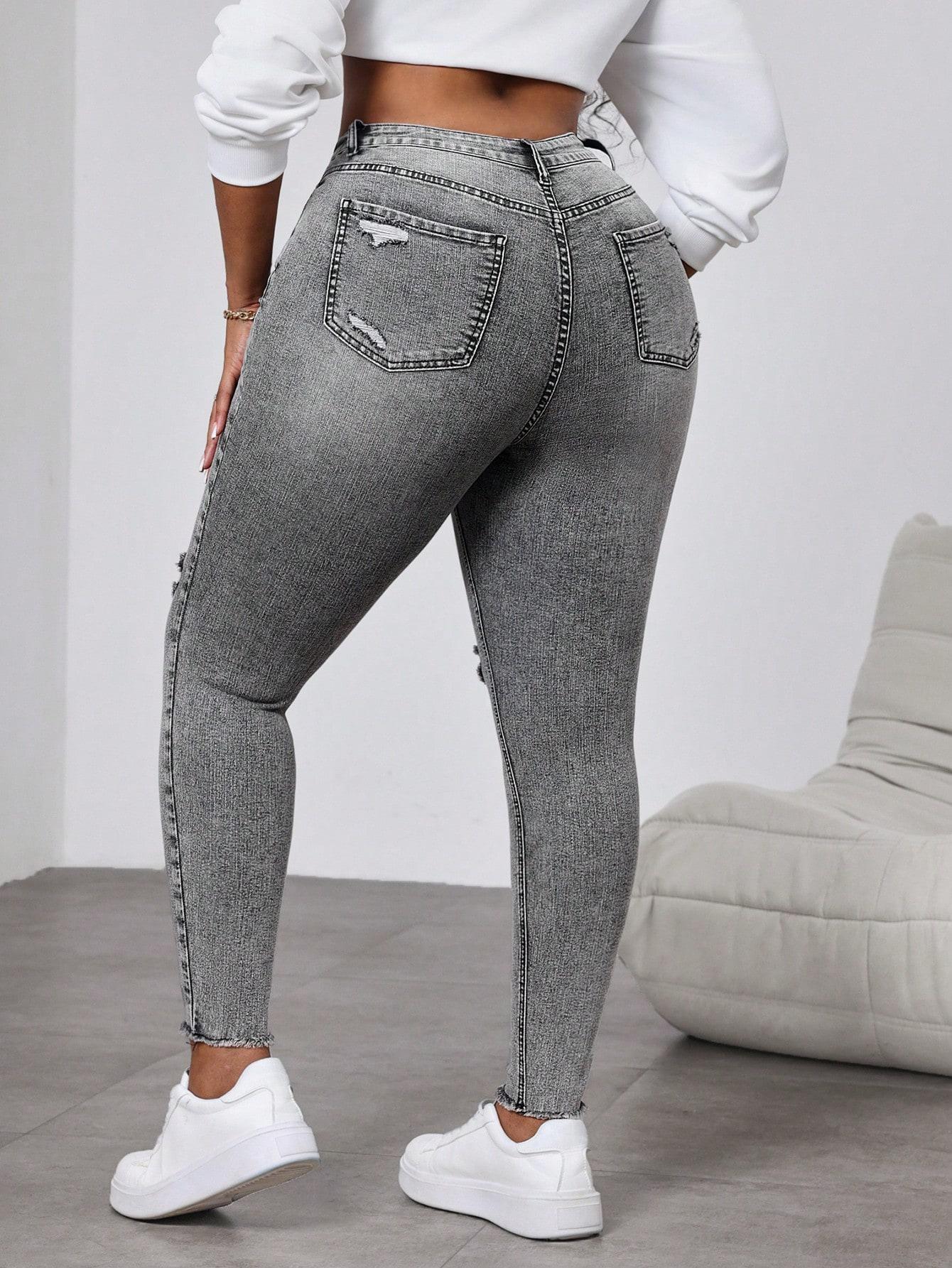 SZARE JEANSY RURKI 