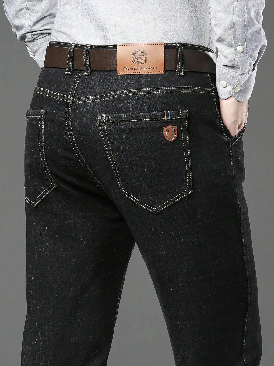 CZARNE SPODNIE JEANS