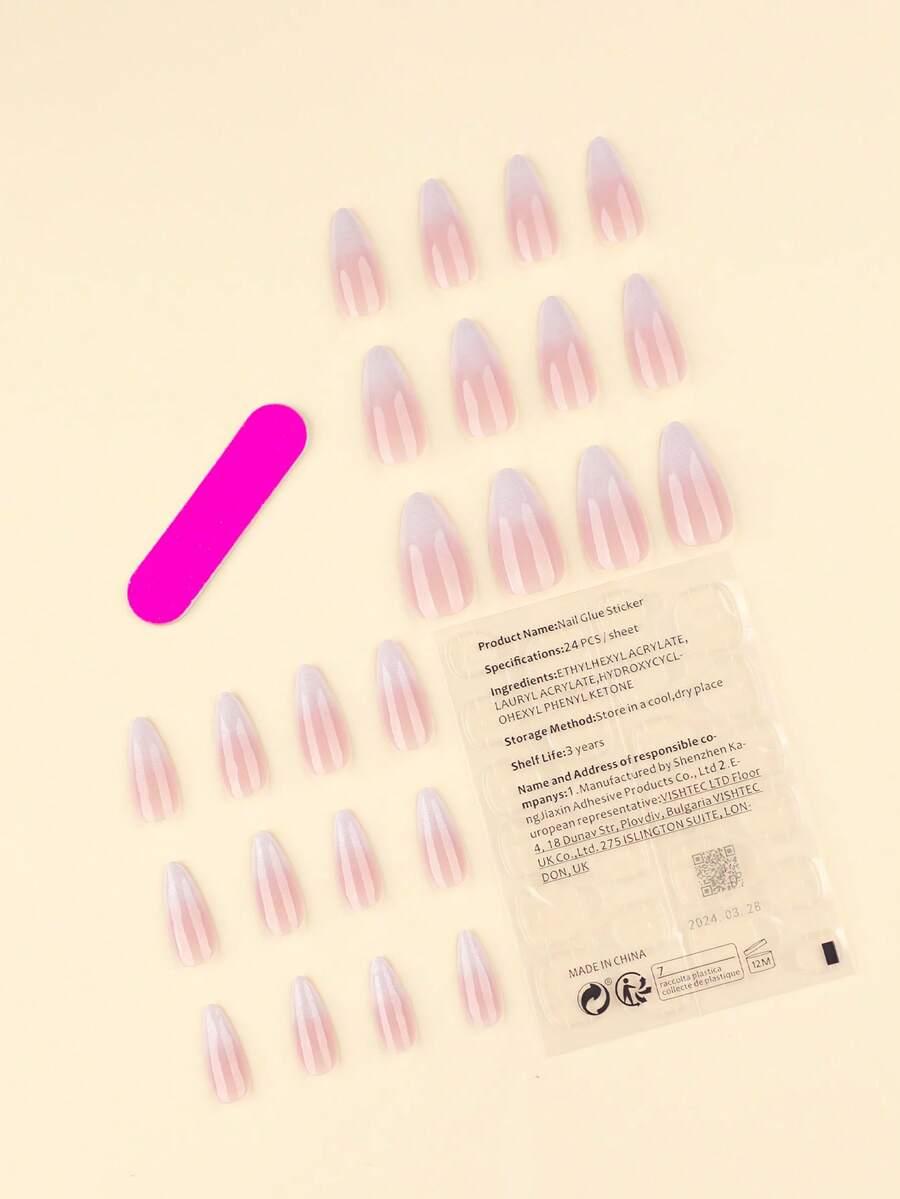 sztuczne paznokcie tipsy 24-pack
