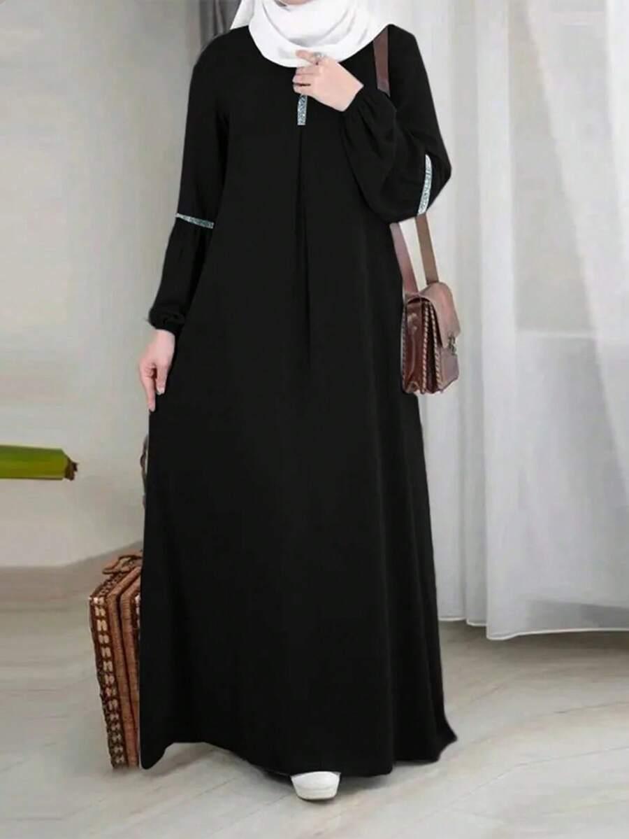 CZARNA MAXI SUKIENKA
