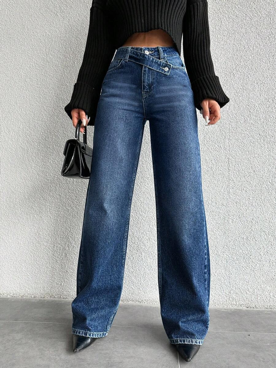 NIEBIESKIE SPODNIE JEANS 