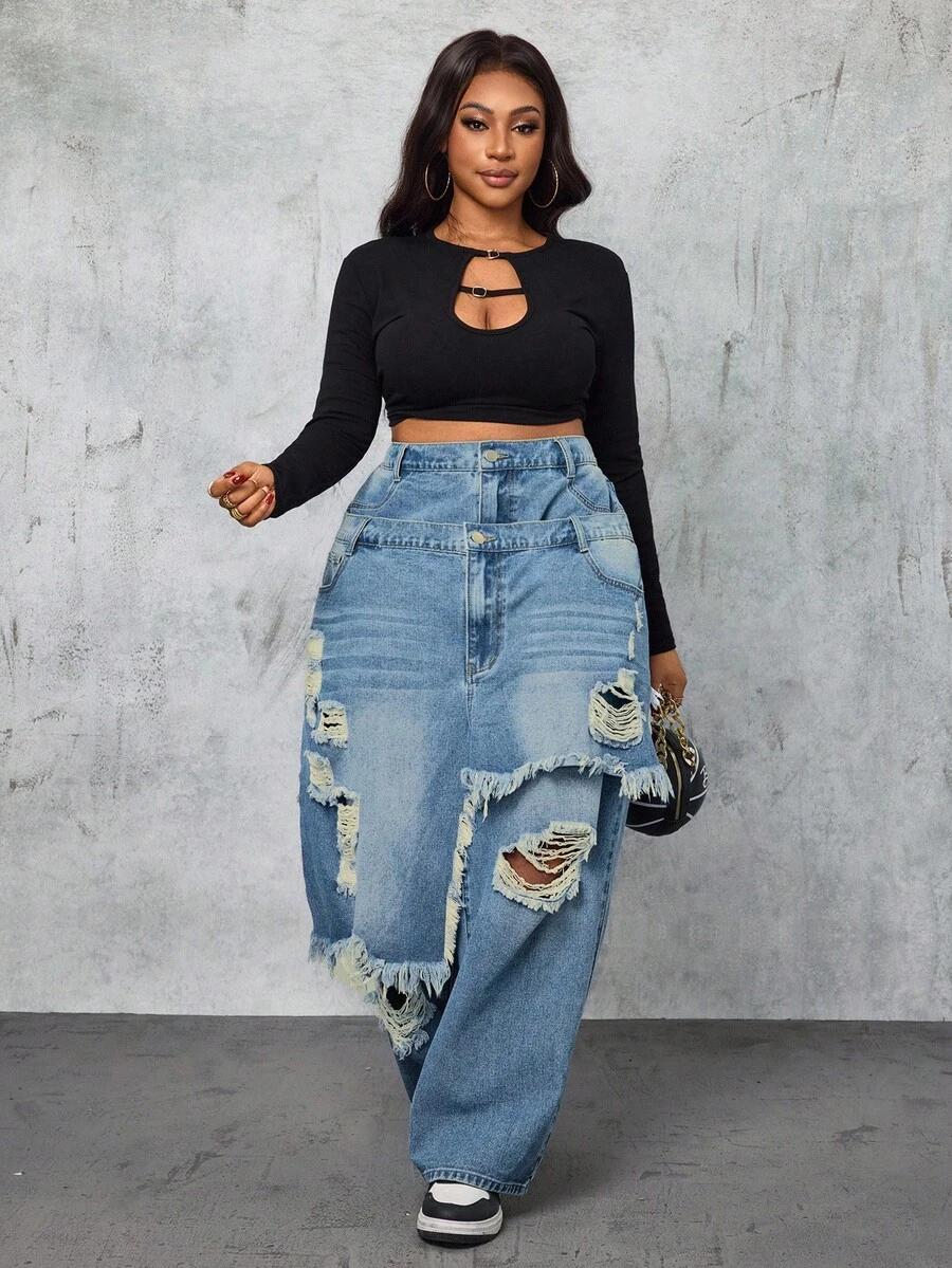 NIEBIESKIE SPODNIE JEANS 