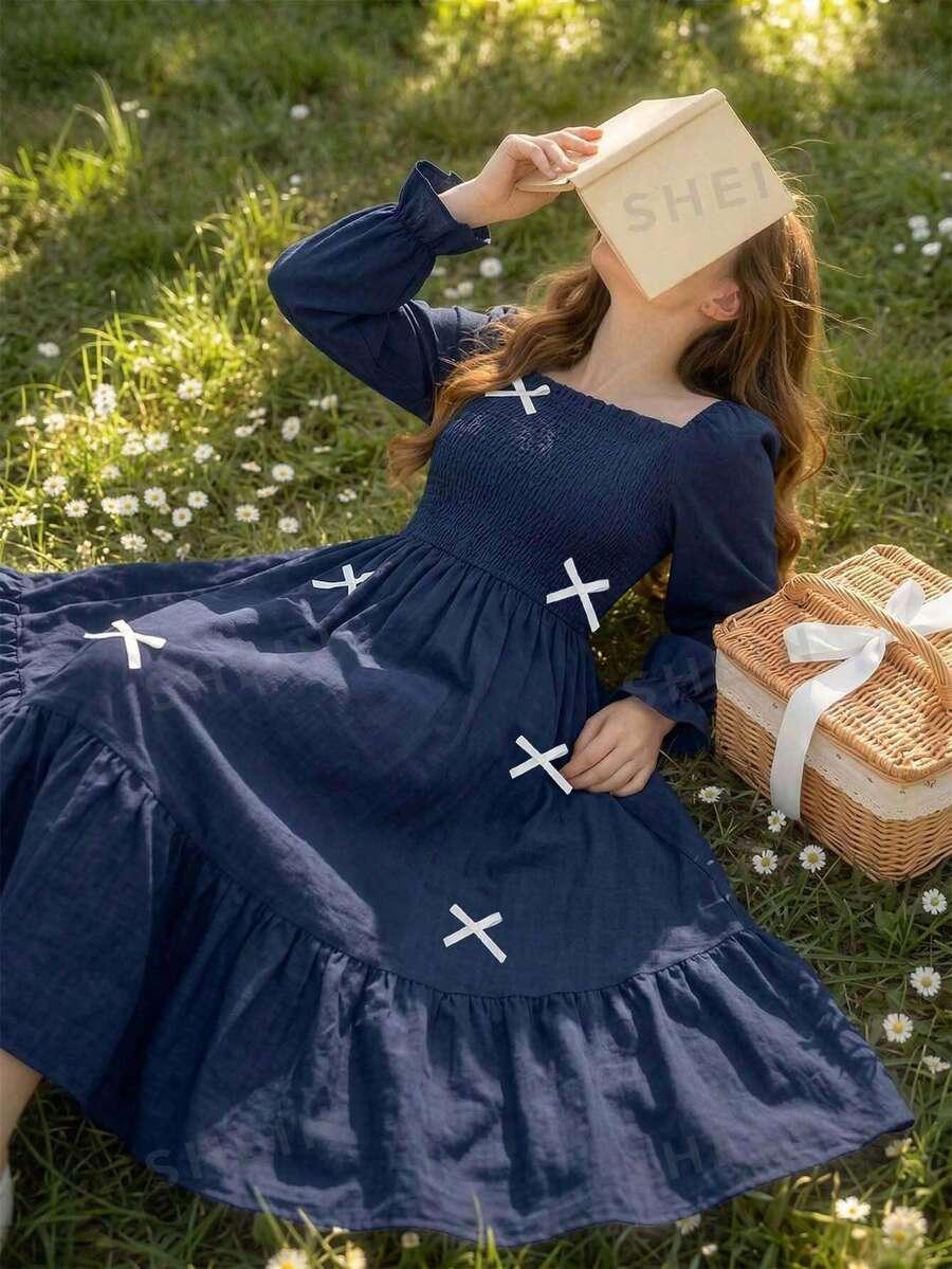 niebieska maxi sukienka