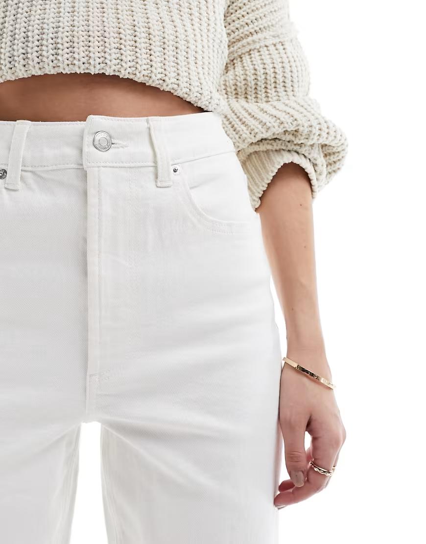 BIAŁE SPODNIE JEANS
