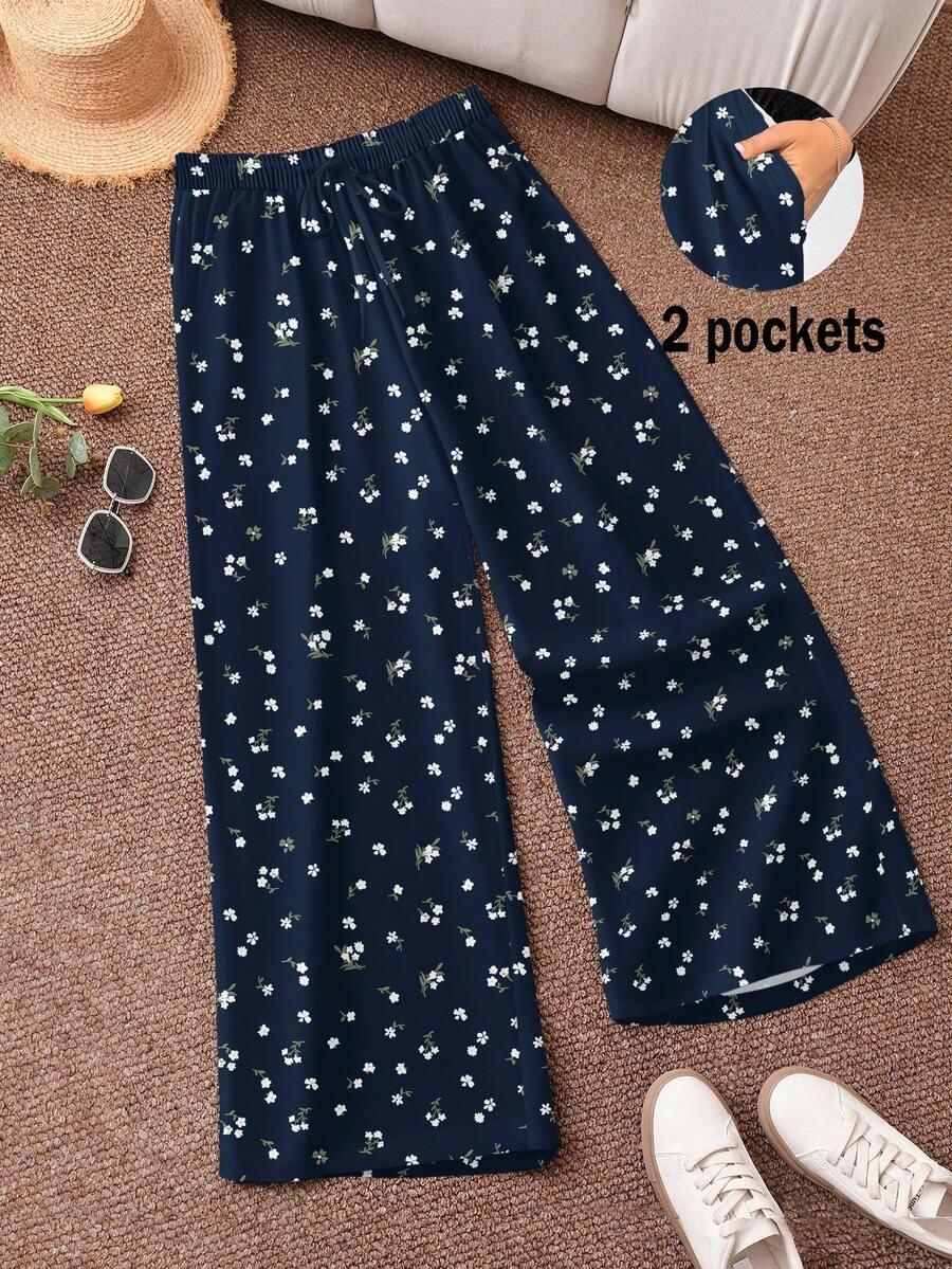 spodnie casual print