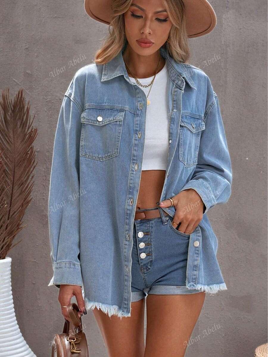 NIEBIESKA KURTKA JEANS 