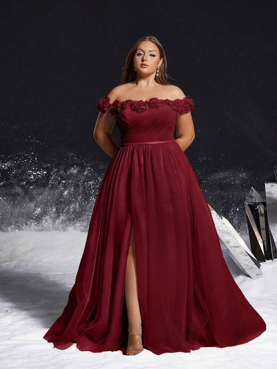 czerwona maxi sukienka