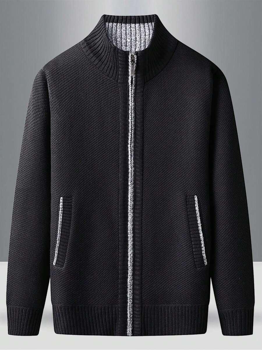 czarny sweter zamek