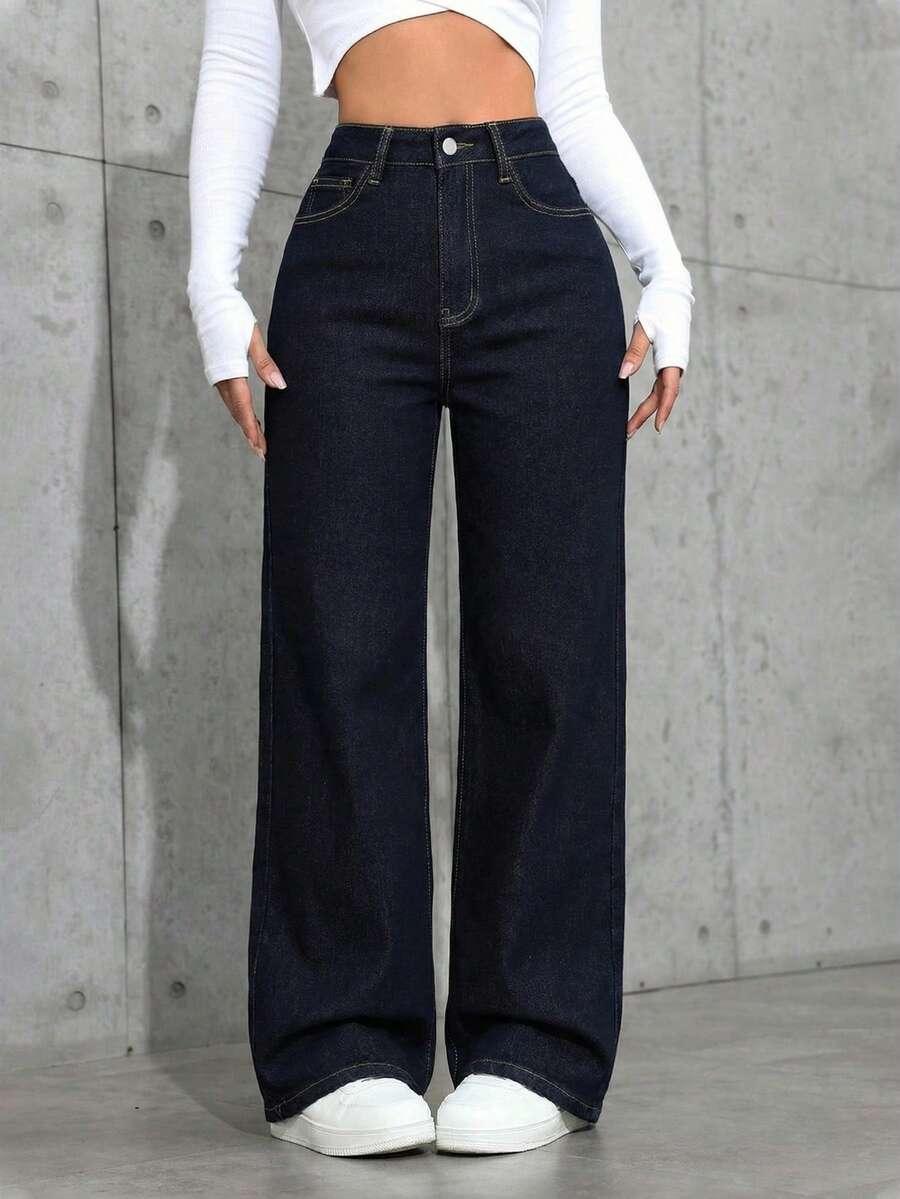 SPODNIE JEANS WYSOKI STAN