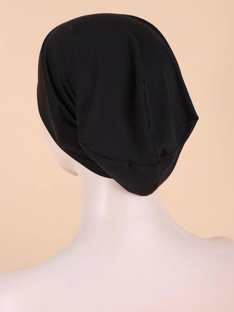 czarny turban na głowę