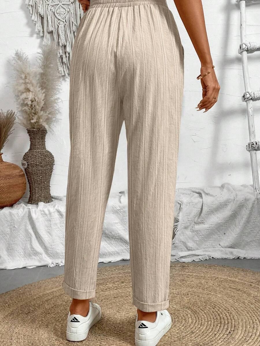  spodnie wysoki stan casual
