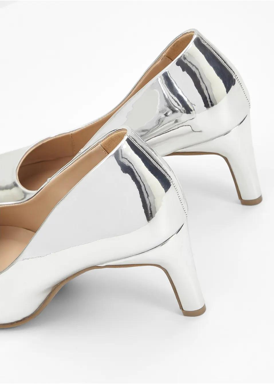 BUTY NA SZPILCE SREBRNE