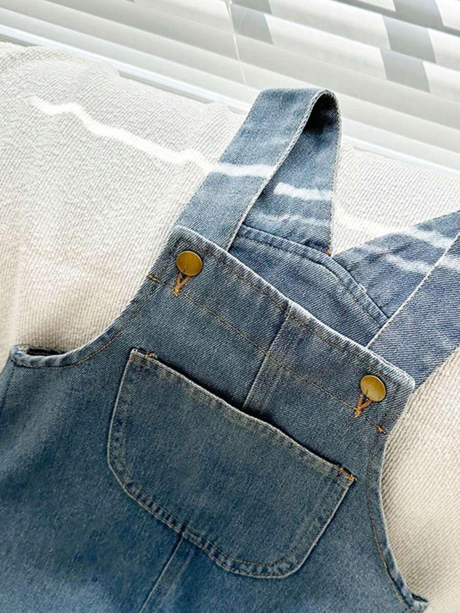 niebieskie ogrodniczki jeans 