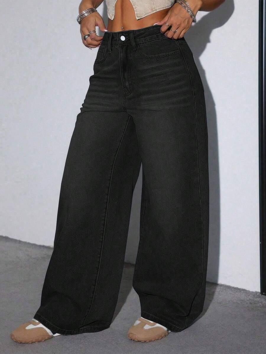 czarne spodnie jeans