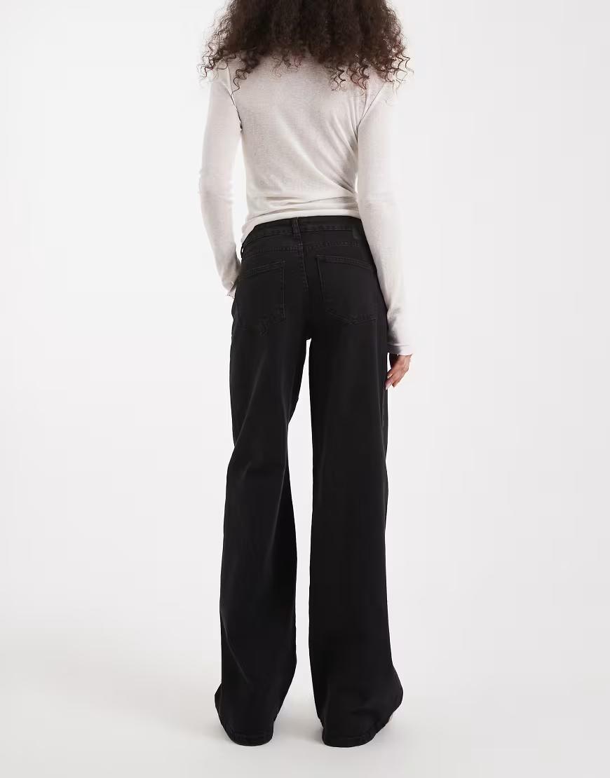 CZARNE SPODNIE JEANS