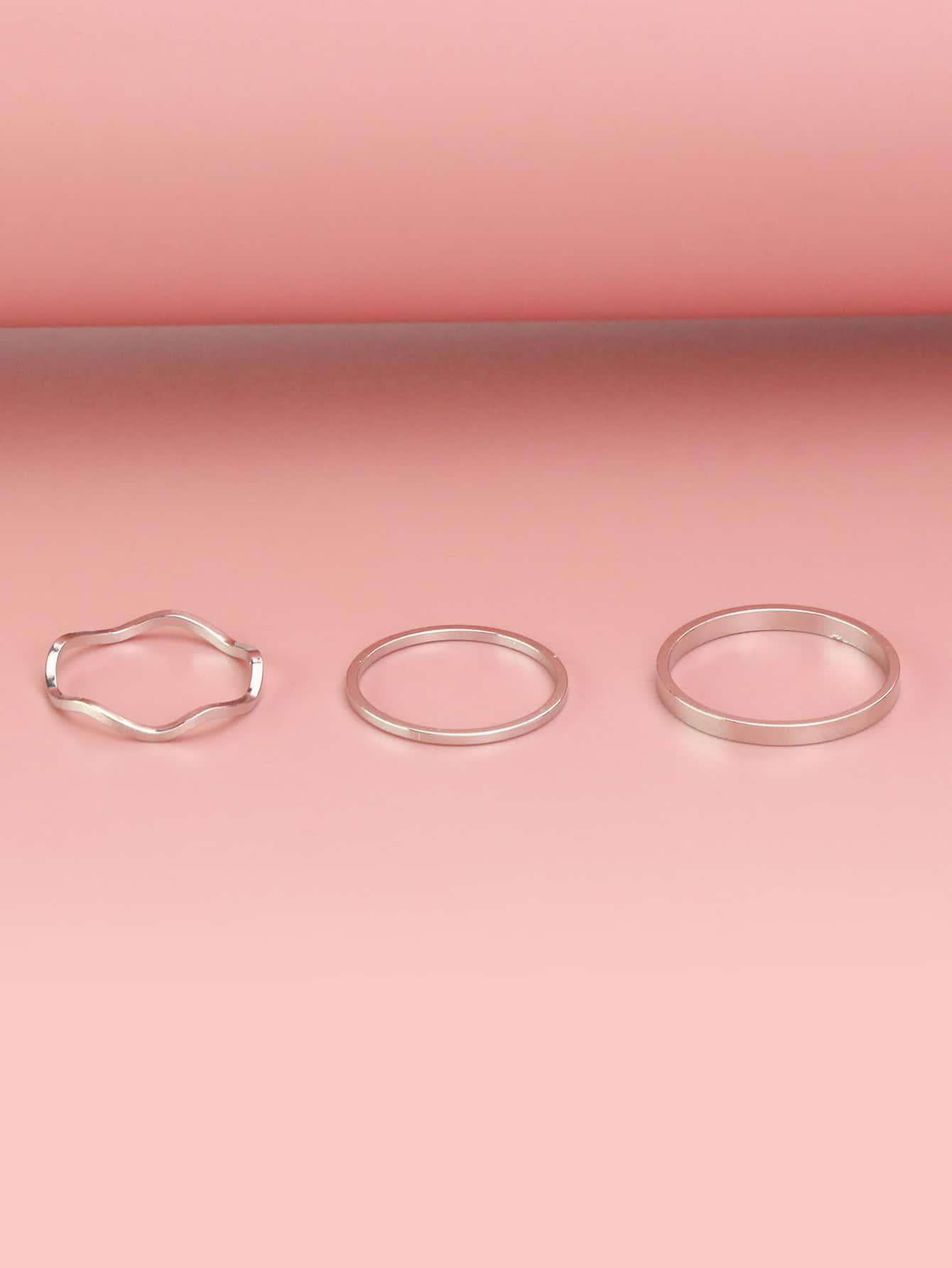 pierścionki tekstura 7-pack