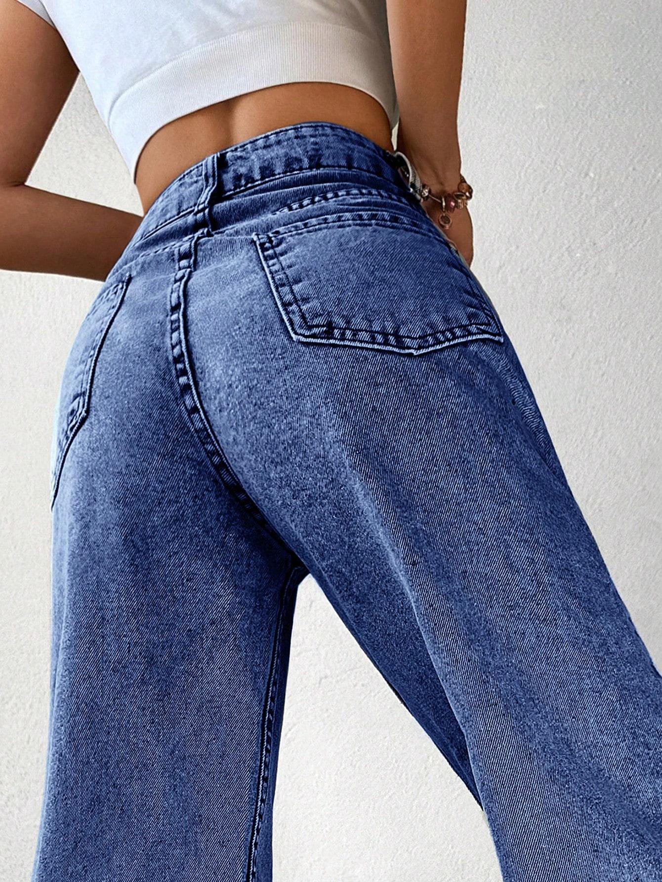 NIEBIESKIE SPODNIE JEANS