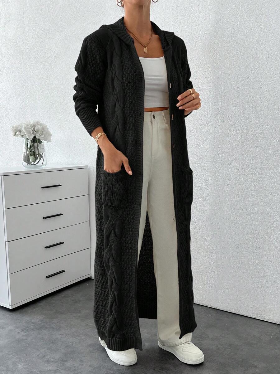czarny sweter kaptur