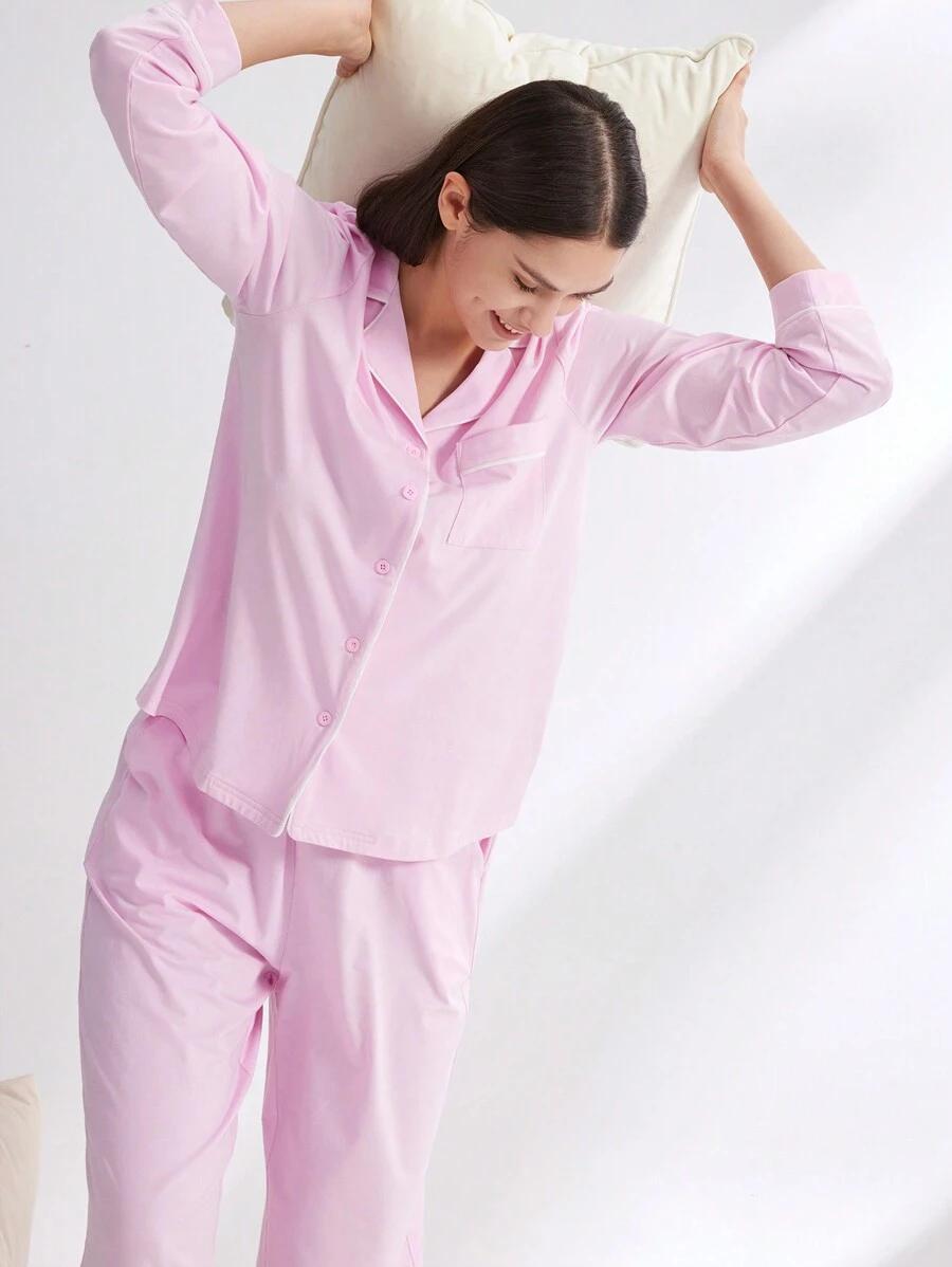 KOSZULA SPODNIE PIŻAMA KOMPLET