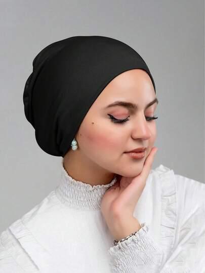 CZARNY TURBAN NA GŁOWĘ