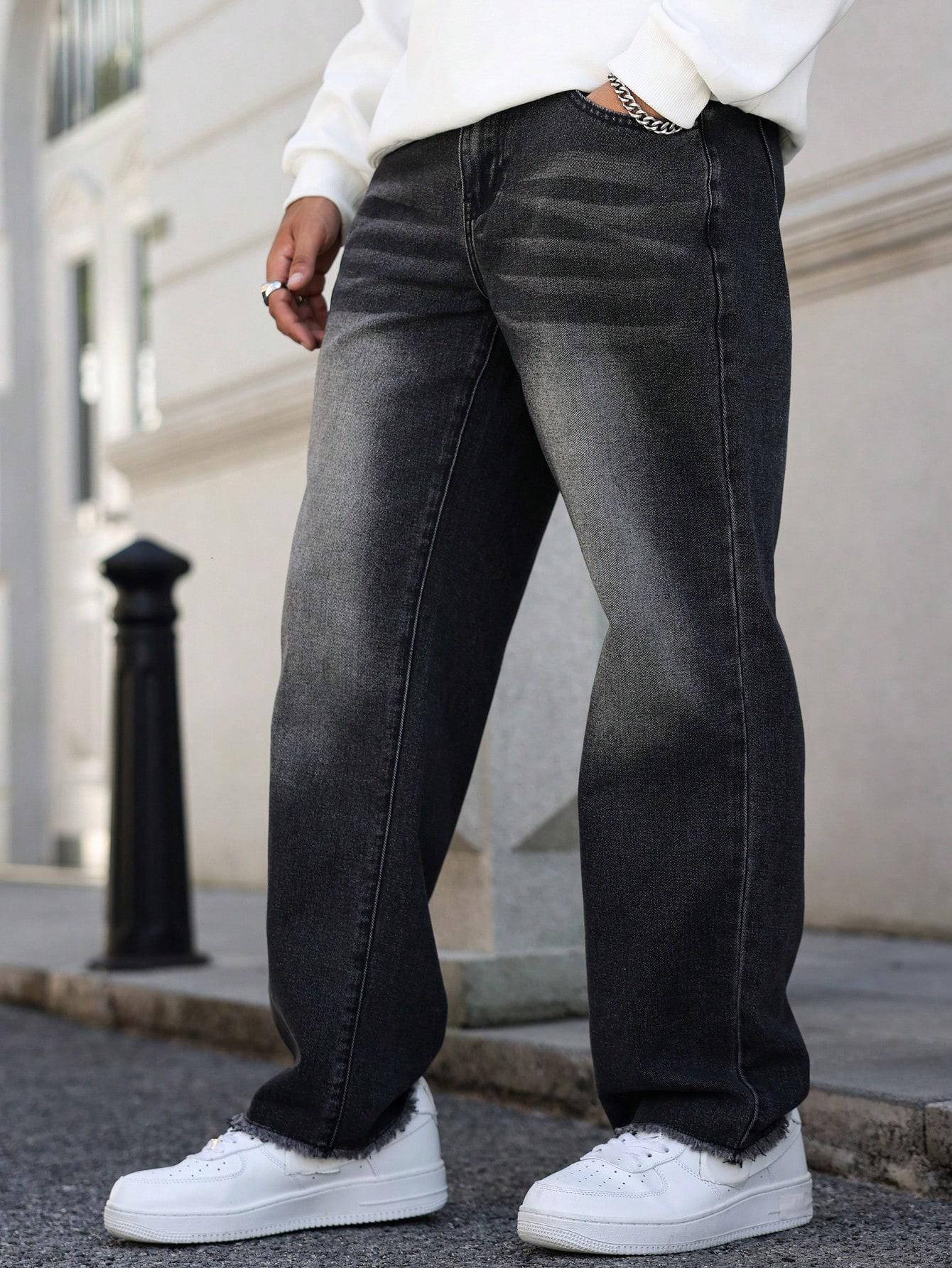 CZARNE SPODNIE JEANS