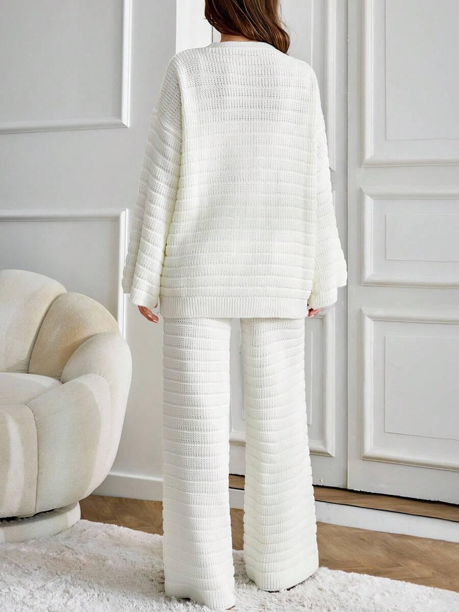 KOMPLET SWETER SPODNIE 