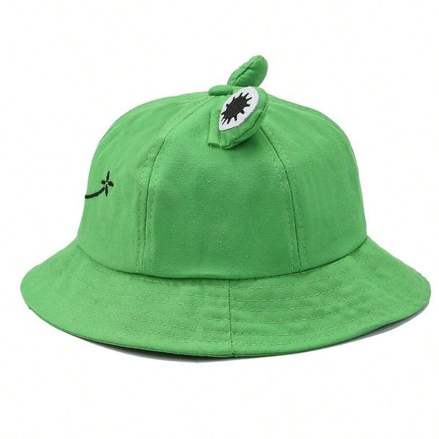 zielona czapka bucket