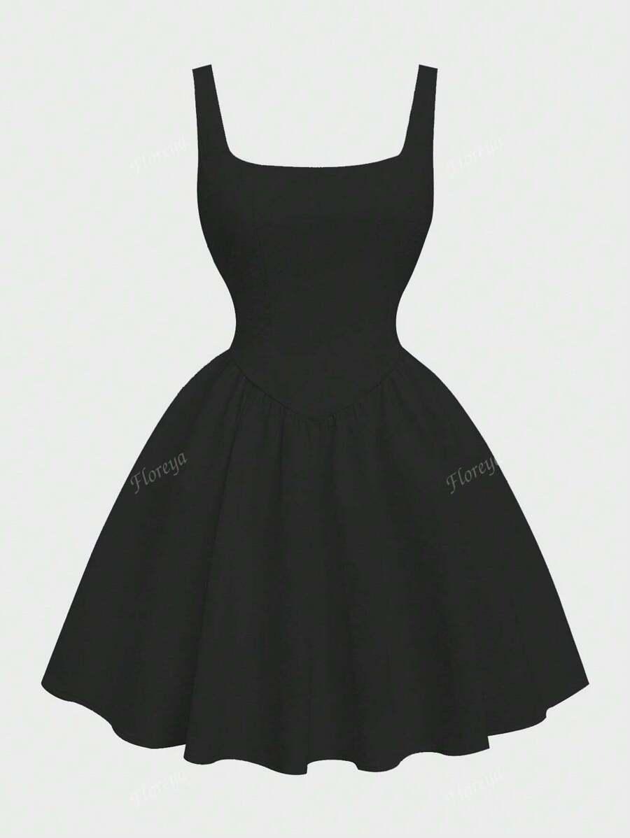 CZARNA MINI SUKIENKA