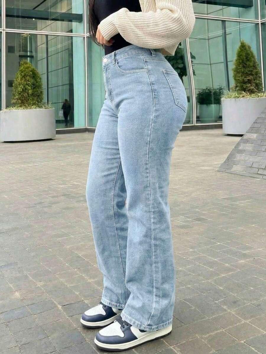 spodnie jeans prosta nogawka