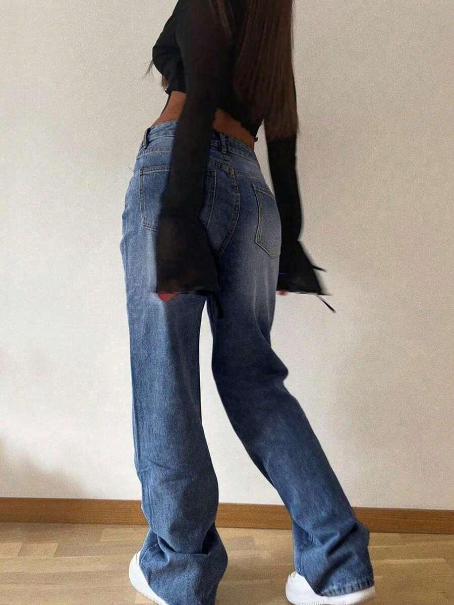 NIEBIESKIE SPODNIE JEANS