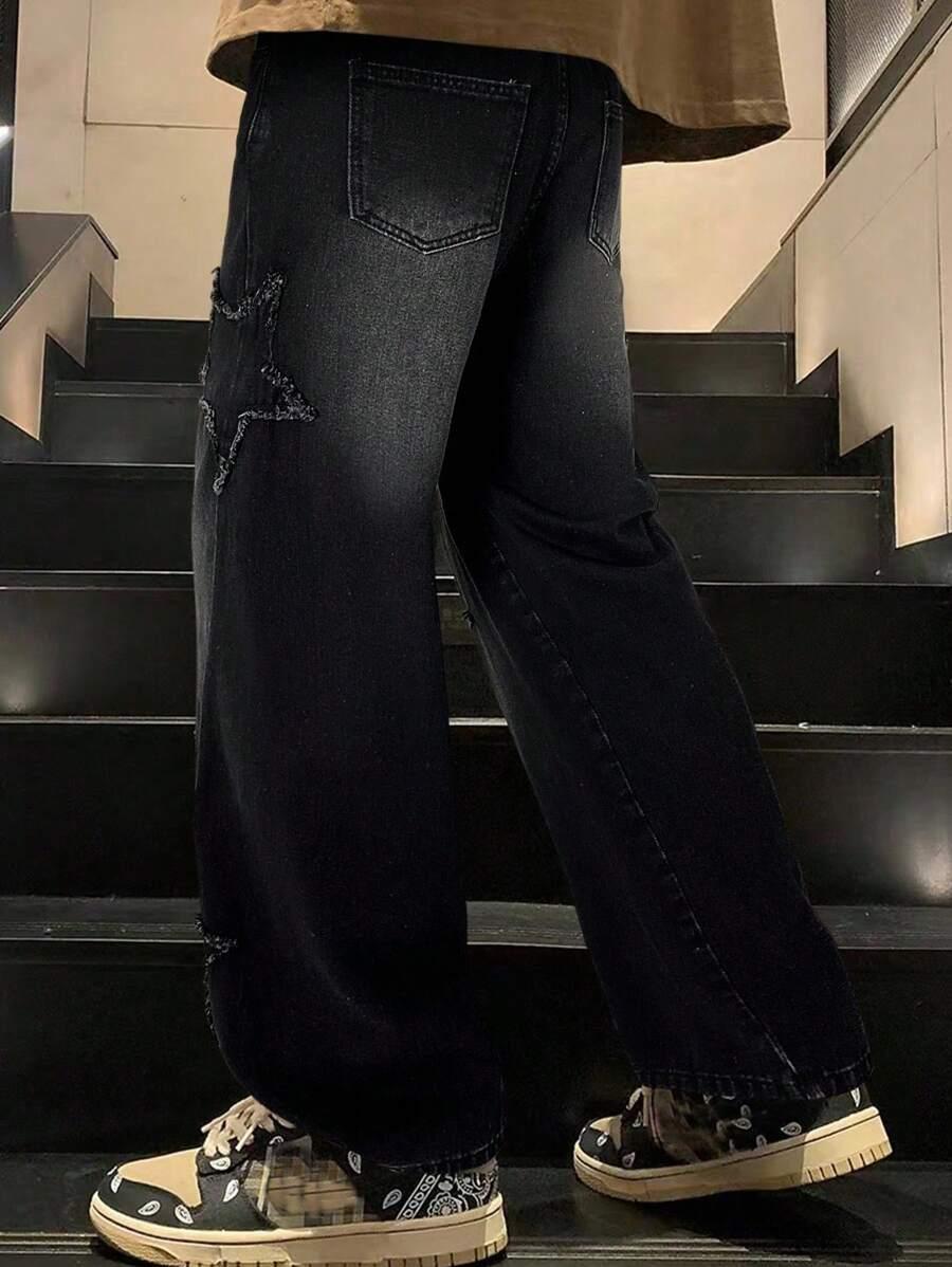 czarne spodnie jeans