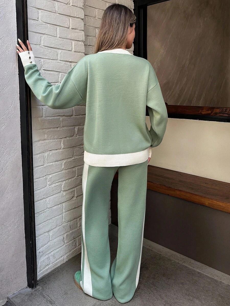 SWETER SPODNIE KOMPLET