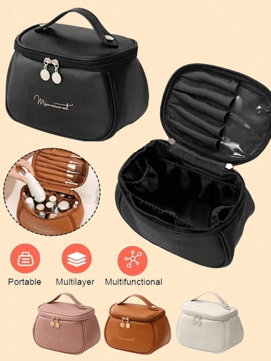 czarna kosmetyczka zamek