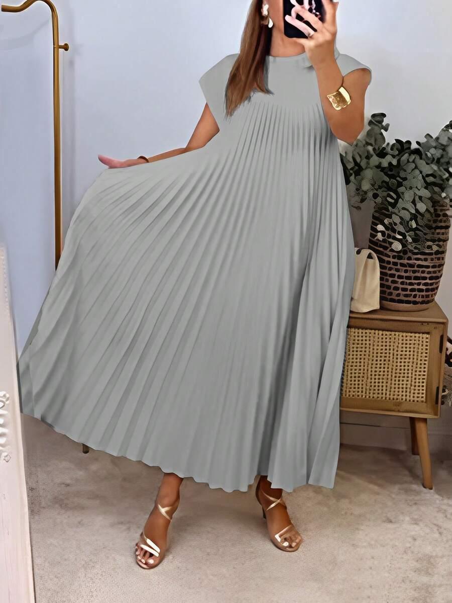 plisowana maxi sukienka