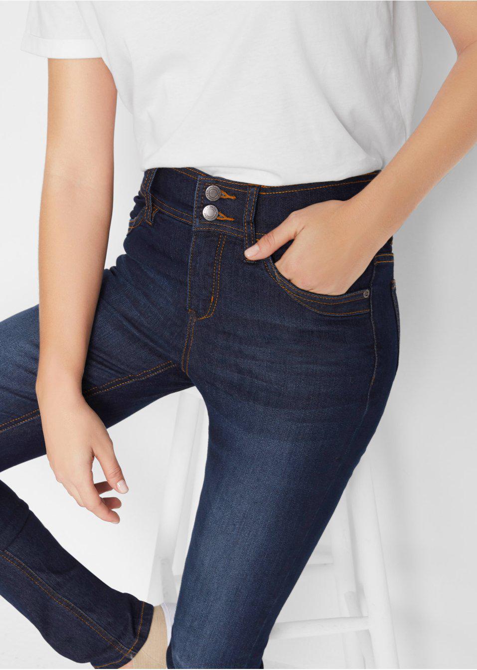 SPODNIE JEANS WYSOKI STAN RURKI