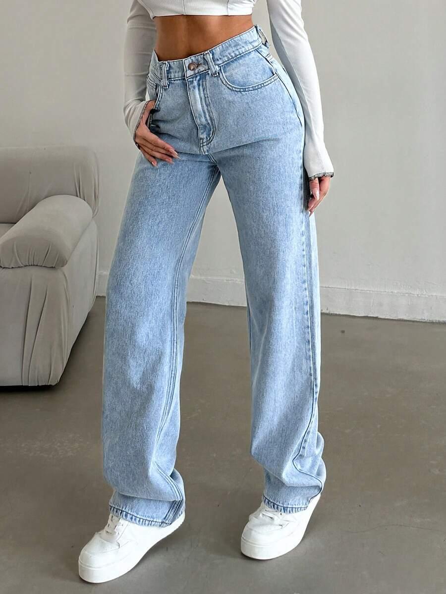 NIEBIESKIE SPODNIE JEANS