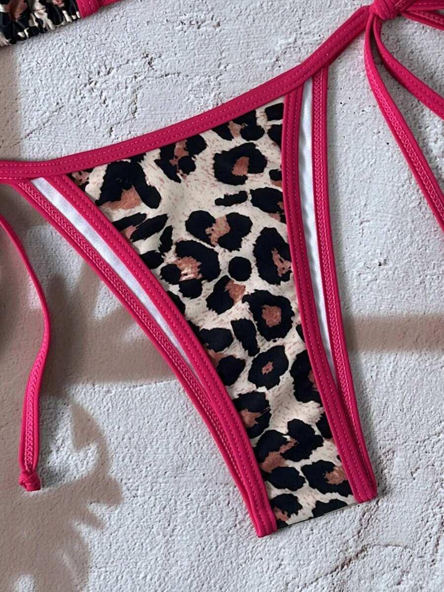 góra od bikini animal print