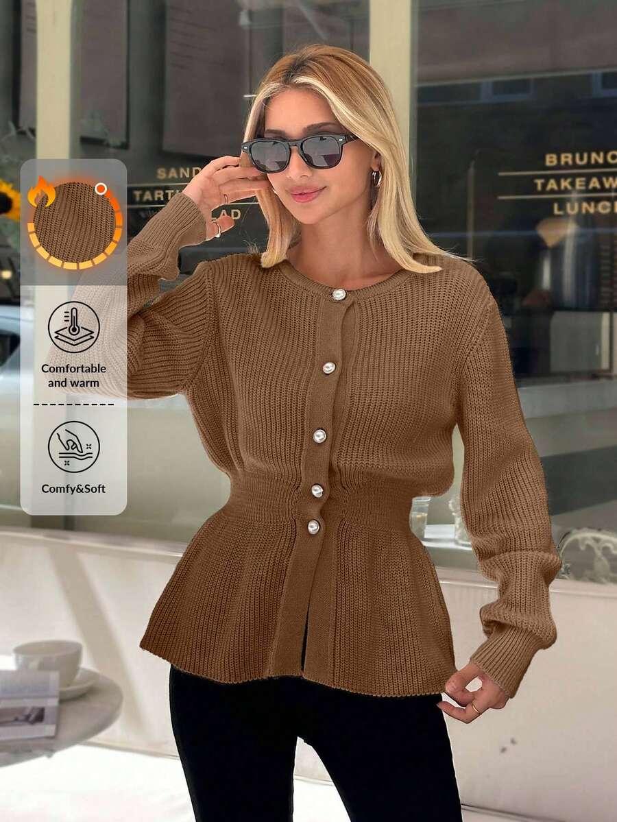 sweter kardigan baskinka guziki