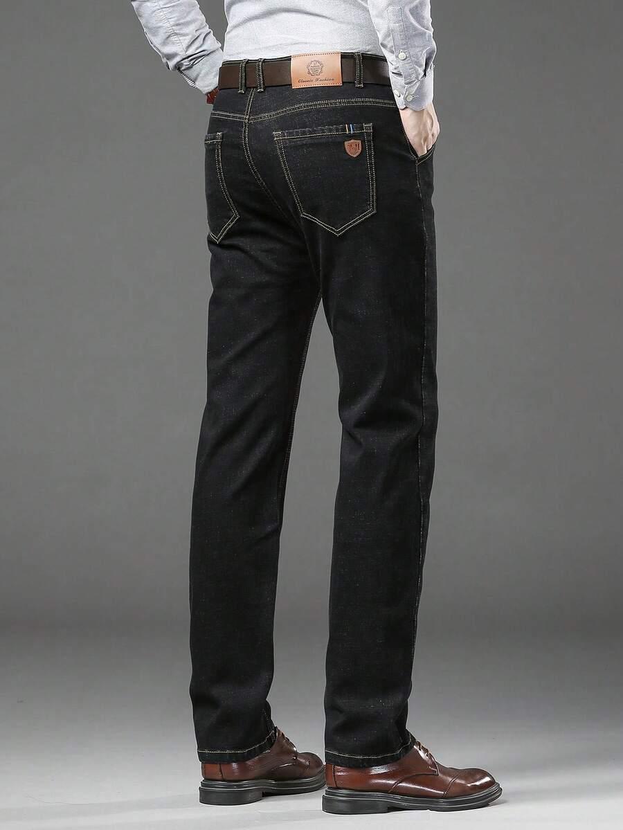 CZARNE SPODNIE JEANS