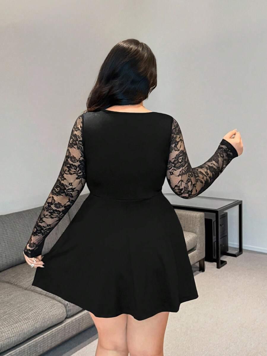 czarna mini sukienka
